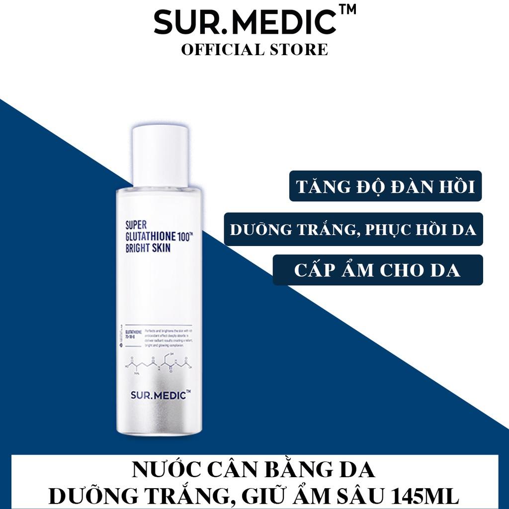 Toner Nước Cân Bằng SurMedic Super Glutathione 100 Bright Skin Giữ Ẩm Dưỡng Sáng Da 145ml