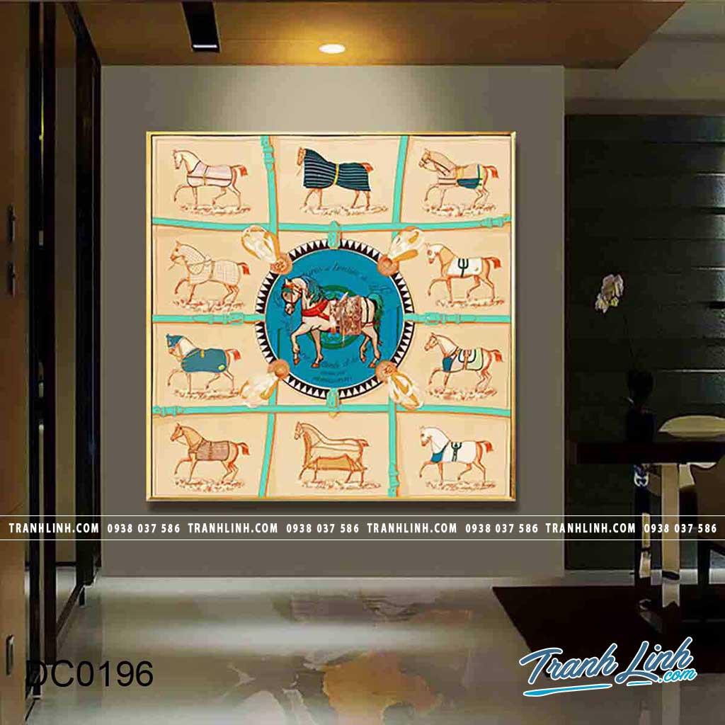 Bộ tranh canvas treo tường trang trí phòng khách phong cách bắc âu