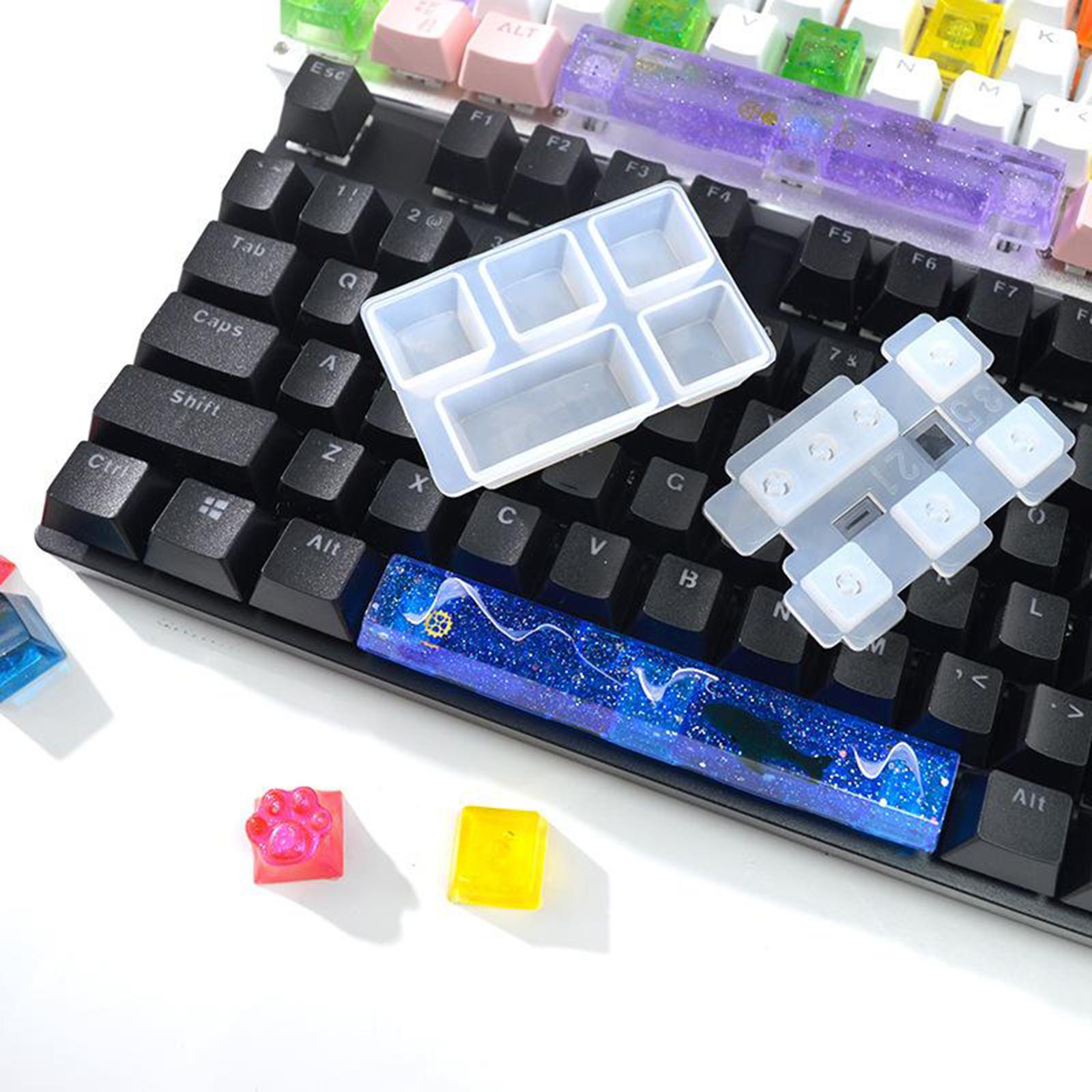 Keycaps Resin Mold Keycap Crafting Epoxy Mould Key Puller Cat Claw Molds Cat
