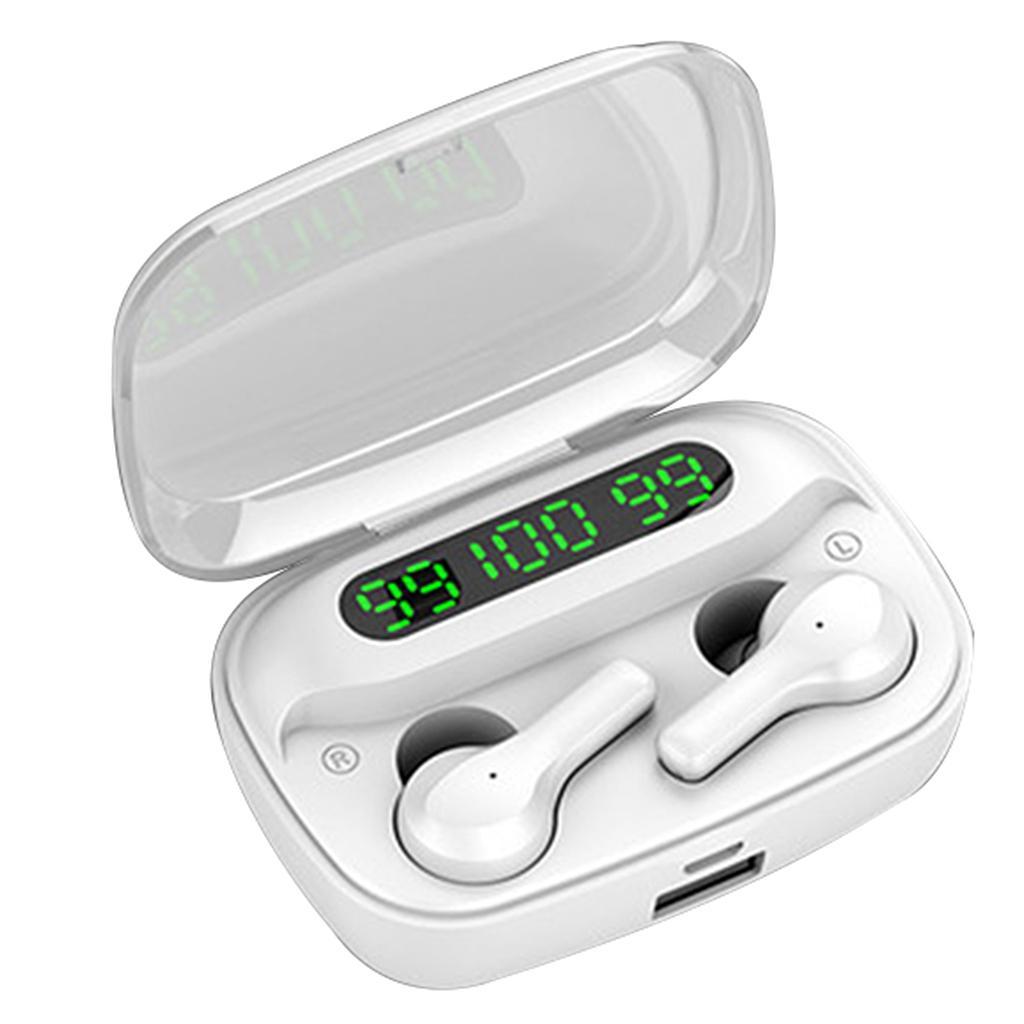 IPX7 Bluetooth 5.0 Wireless Headset Earphones Earbuds Waterproof Black