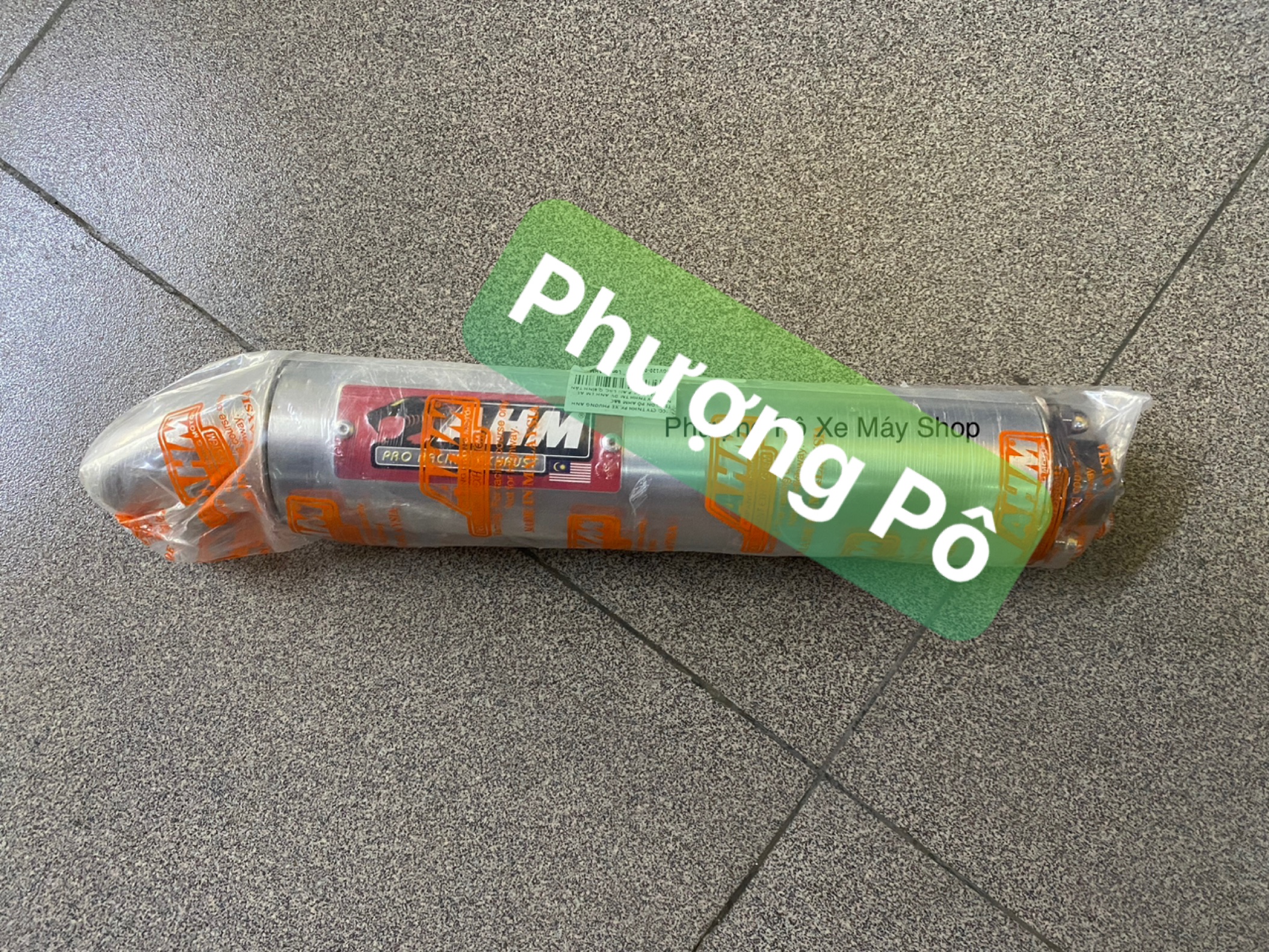 Pô lon tăng 2 thì AHM Malaysia cho Suzuki Sport RGV/ RGX/ SATRIA / NOVA Dash-Tena/ YaZ125