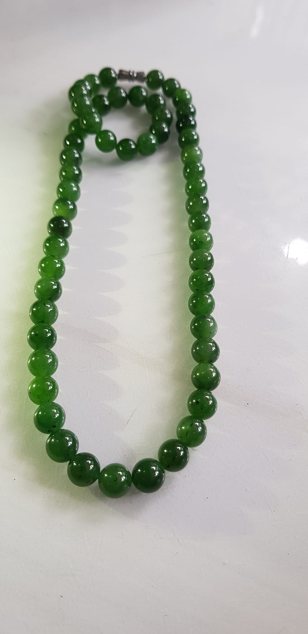 Vòng chuỗi đeo cổ Nữ mới đẹp Đá ngọc jade hay ngọc phật xanh tự nhiên  Size 8mm màu xanh ngọc bích bóng sang đẹp hợp mệnh thủy mộc hỏa Quà tặng ý nghĩa cho Mẹ, mình và người thân ý nghĩa ạ