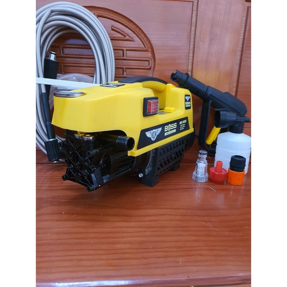 Máy rửa xe cao áp, loại lõi đồng, công suất 3000w, dây rửa 15m, tặng kèm bình xà phòng