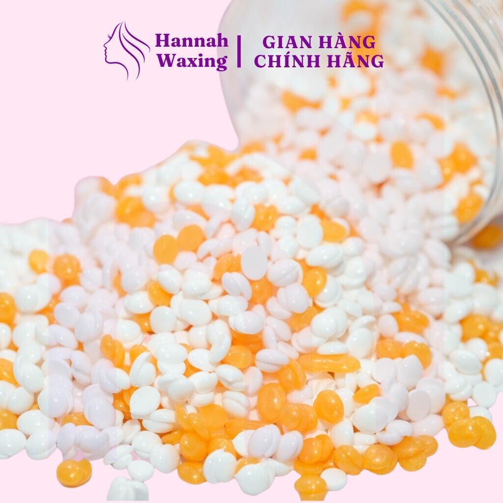 [CHE TÊN] Sáp Wax Lông Mix Orange + Sữa Dừa Chuyên Dụng Wax Bikini Tặng Que HANNAH WAXING