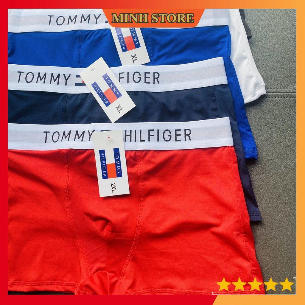 Quần Lót Nam Boxer Thun Lạnh TOM.MY, Quần sịp đùi nam Co dãn 4 chiều sịp Nam cao cấp SD04 (Che tên) - MS66