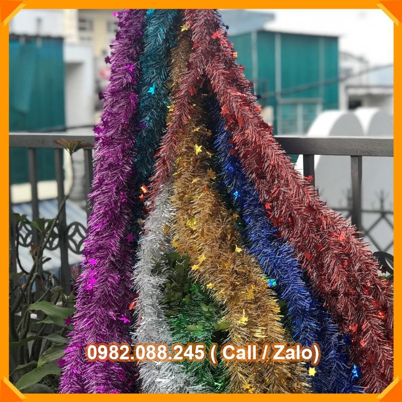 Dây kim tuyến dài 150cm trang trí tiệc sinh Nhật, Noel, Tết