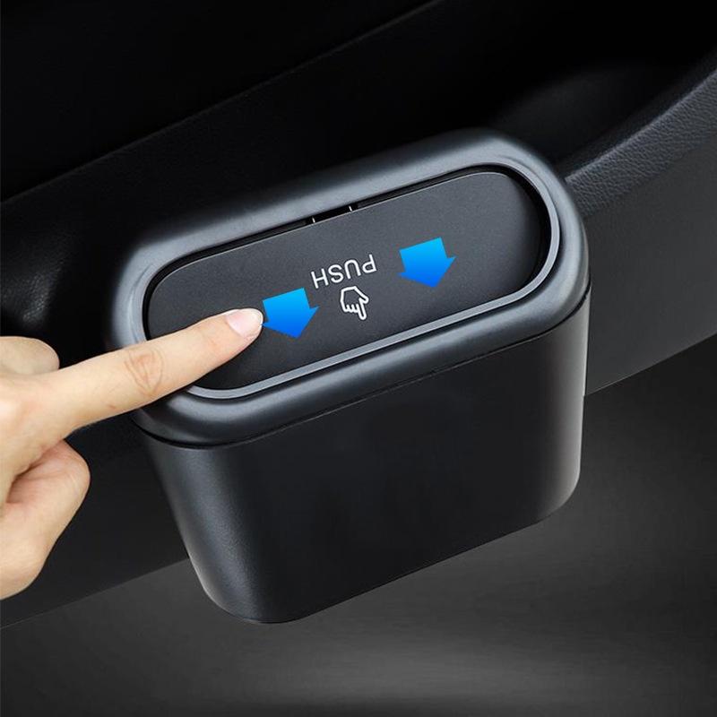 Thùng Rác Ô Tô Có Nắp Đậy - Thùng Rác Mini Treo Cửa Ô Tô 6 BY-1079