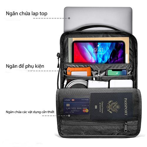 TÚI ĐEO CHÉO TOMTOC URBAN CODURA SHOULDER BAGS DÀNH CHO MACBOOK LAPTOP 15″16″ chống sốc - HÀNG CHÍNH HÃNG