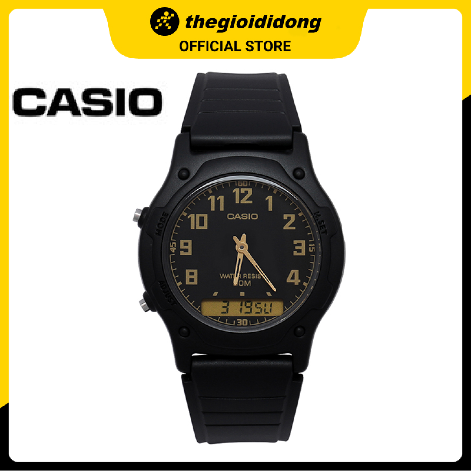 Đồng hồ unisex dây nhựa Casio AW-49H-1BVDF