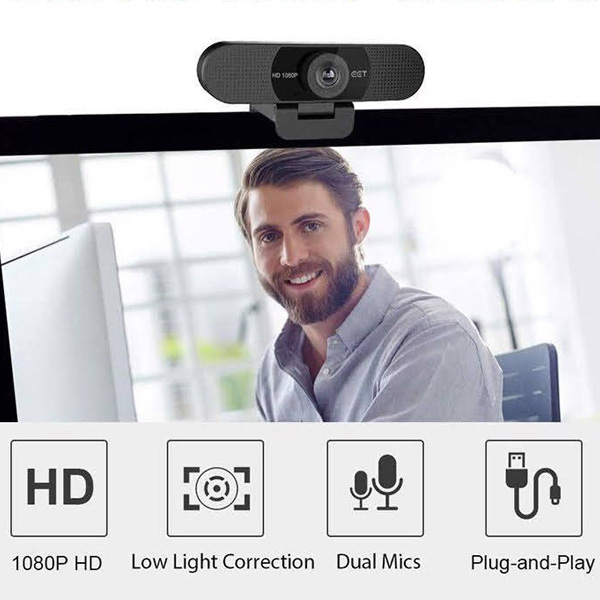 Bộ họp trực tuyến Micro kèm loa eMeet Luna kết hợp Webcam eMeet C960 full HD 1080p - Hàng chính hãng