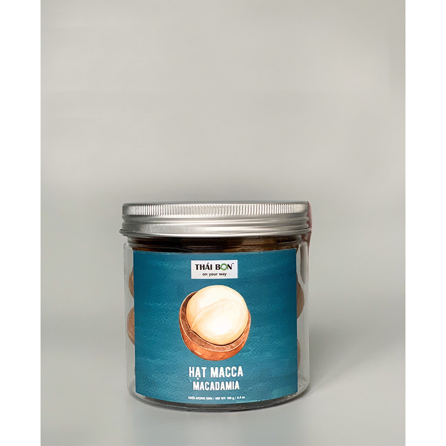 Hạt Macca hộp 180g - Hạt dinh dưỡng Thái Bon