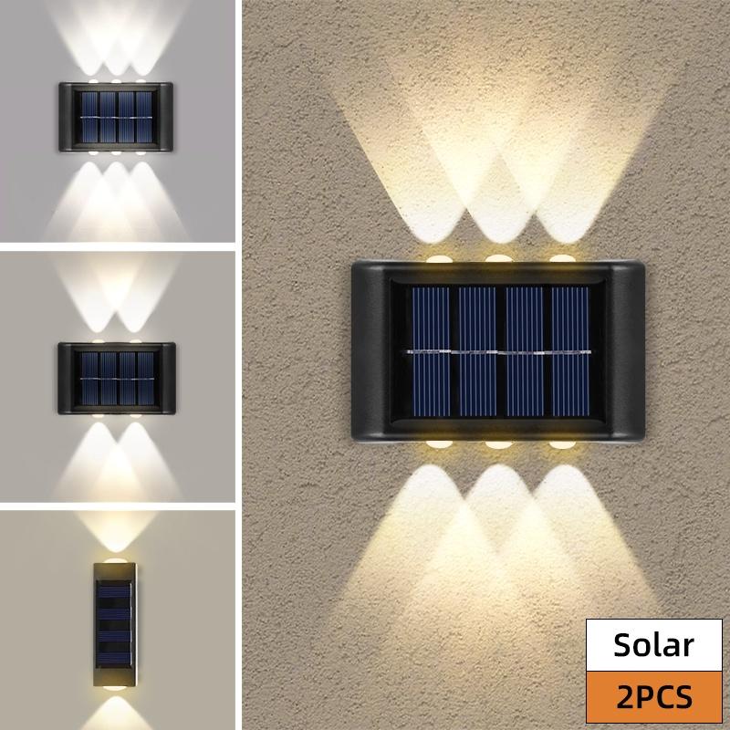 Đèn LED Gắn Tường Sử Dụng Năng Lượng Mặt Trời Chống Nước Tiện Lợi