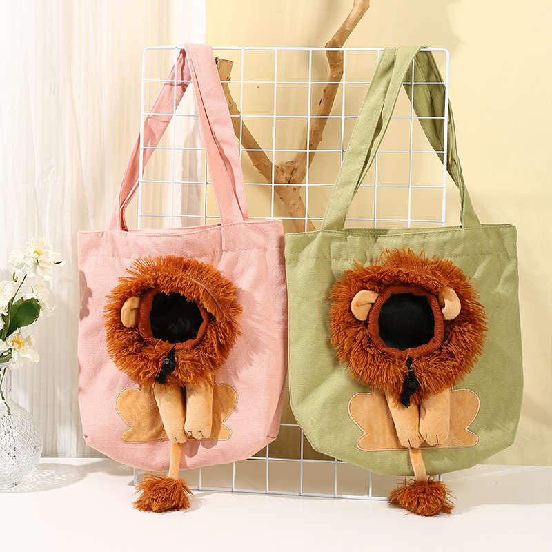 Túi Xách Đeo Vai Cho Chó Mèo Đi Chơi Dạo Phố Có Đầu Hóng Gió - YonaPetshop