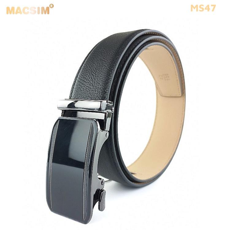 Thắt lưng nam da thật cao cấp nhãn hiệu Macsim MS47