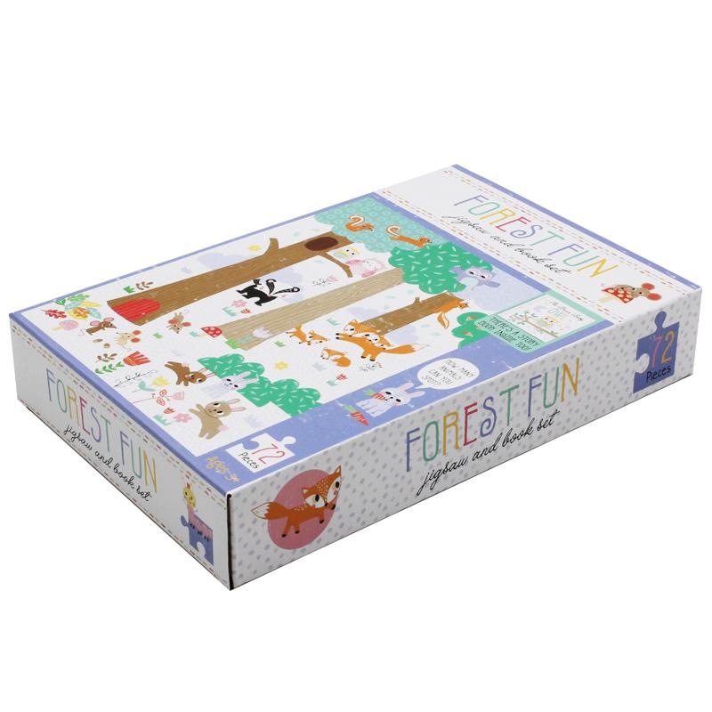 Jigsaw &amp; Book Set - Forest Fun