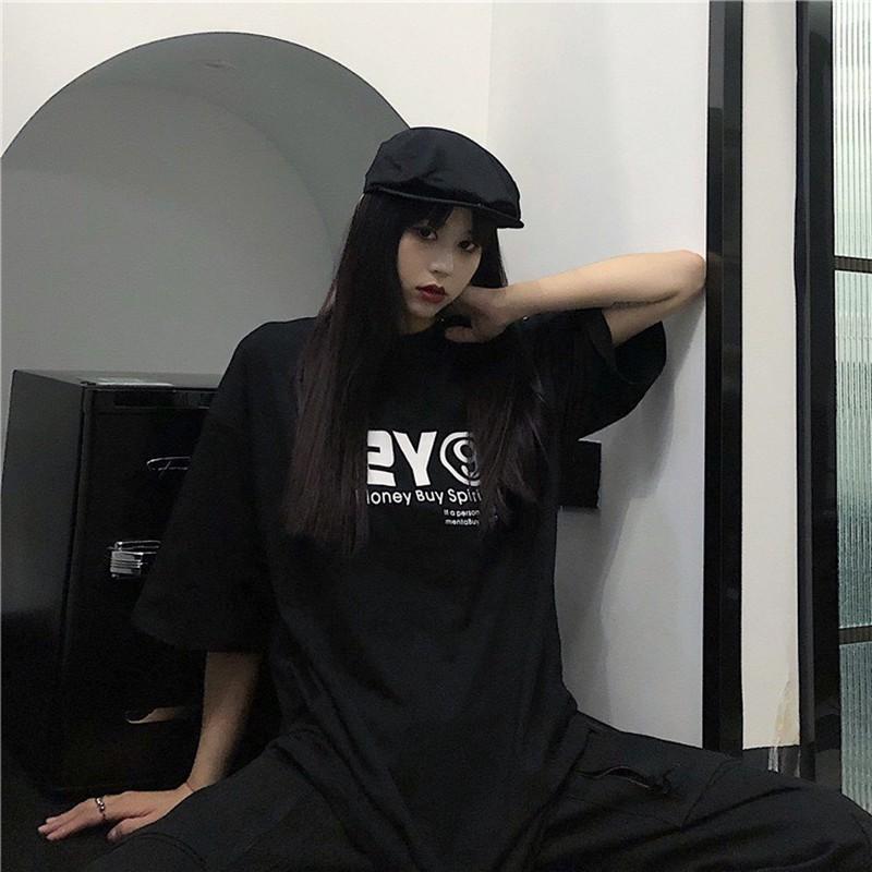 Áo thun nam nữ unisex form rộng tay lỡ phông teen cổ tròn oversize cotton giá rẻ basic đen trắng tee pull C2Y