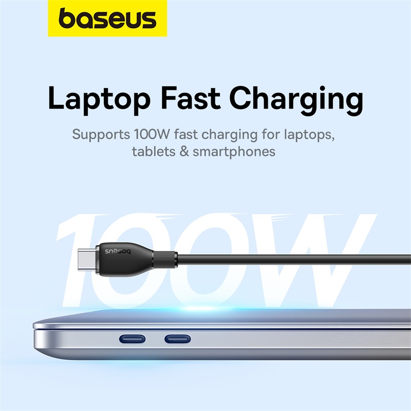 Cáp Sạc Nhanh Baseus Pudding Series Fast Charging Cable Type-C to Type-C 100W (Hàng chính hãng)