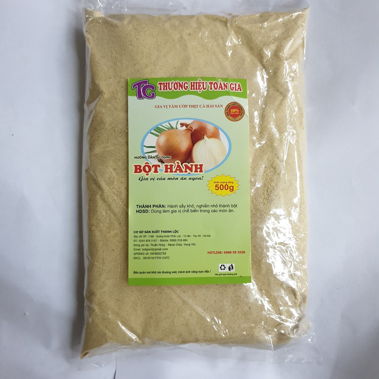 Bột hành Toàn Gia 500g/gói