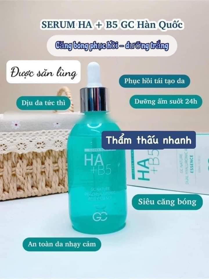 Serum dưỡng ẩm phục hồi da GC Derma Science HA+ B5 100ml