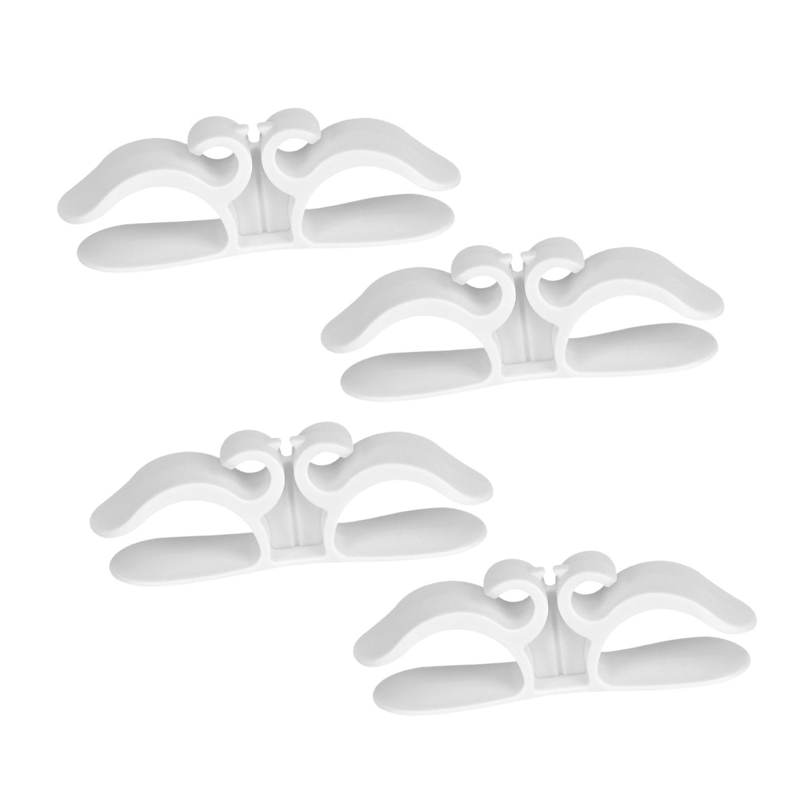 4 Pieces Cable Organizer, Wall Cables Management, Wall Mounted Wire and Cords Holder, USB Cable Organizer Holder
