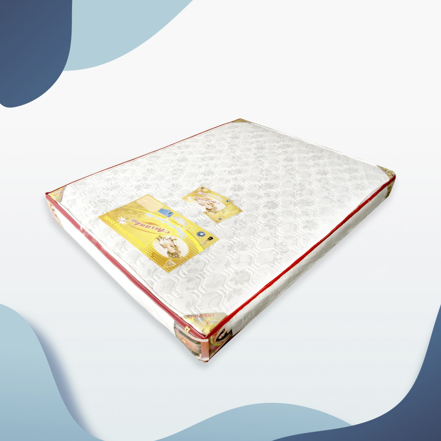 Nệm cao su Ansanko 1m4 phẳng (1.4x2.0m) vải gấm Valize cao cấp có chần - Hoa văn màu sắc ngẫu nhiên.