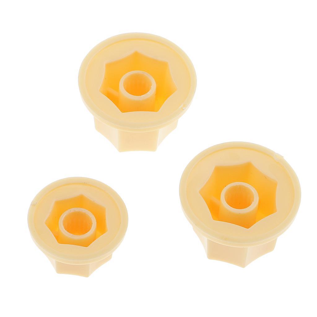 6 Pieces Plastic Volume Tone Control Knobs for JB Jazz Bass Replacement Accessory