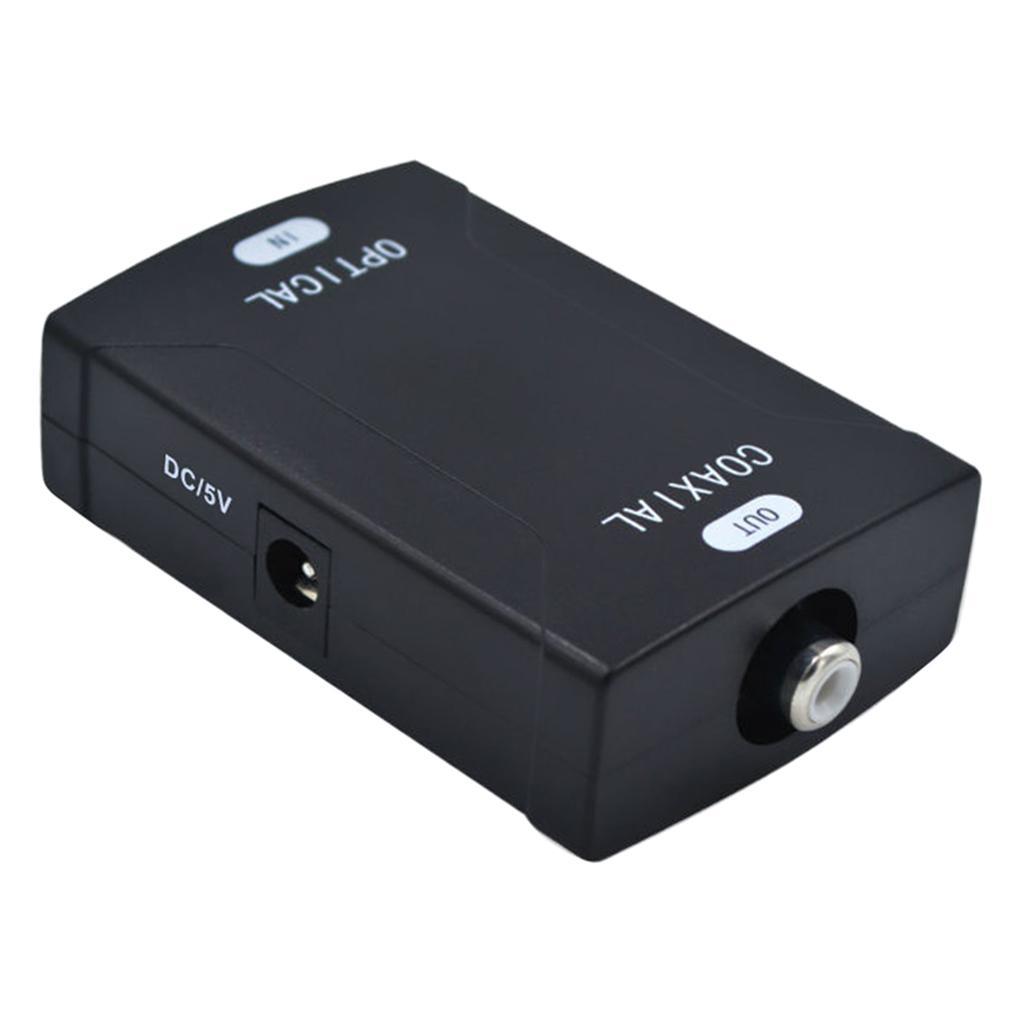 Toslink Input to RCA Coaxial Coax Digital Audio Cable Converter Adapter US