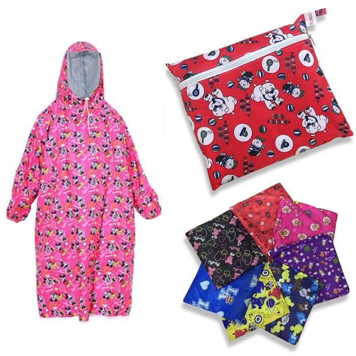 Áo mưa bít trẻ em ,vải dù cho bé trai và bé gái từ 1-4 tuổi