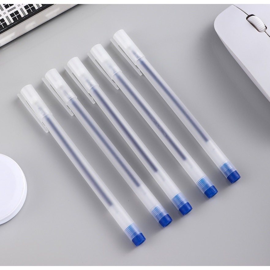 bút bi nước văn phòng mực gel ngòi 0.5 đầu kim mực đều nét chữ đẹp