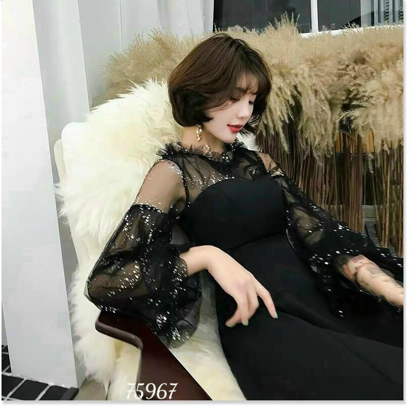 ĐẦM UMI PHỐI LƯỚI KIM TUYẾN HỌA TIẾT SANG TRỌNG,CHẤT LIỆU VÃI UMI THOÁNG MÁT TRANG NEMO 36 FASHION