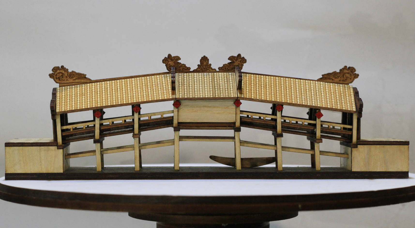 MÔ HÌNH CẦU NGÓI THANH TOÀN HUẾ 3D