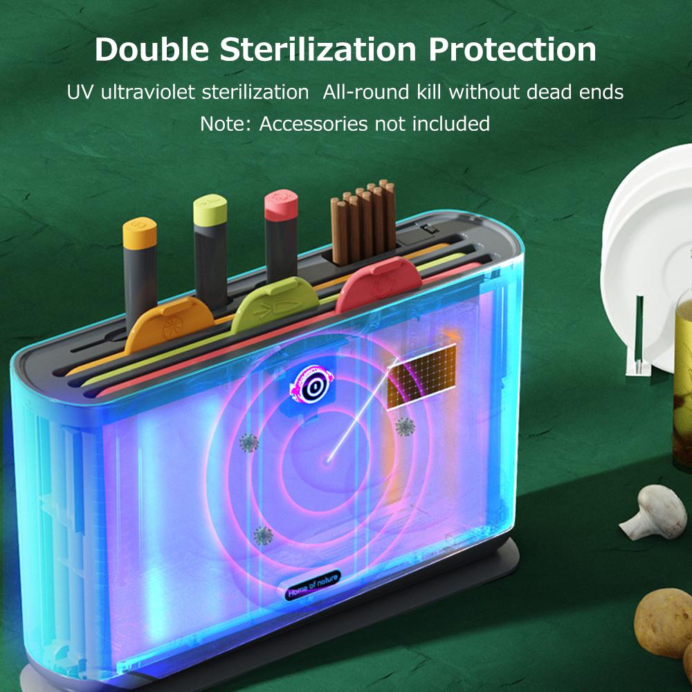 Knife Disinfection Rack Household UV Cutlery 2000mAh Chopsticks CuttingTube Intelligent Kitchen Disinfection Machine