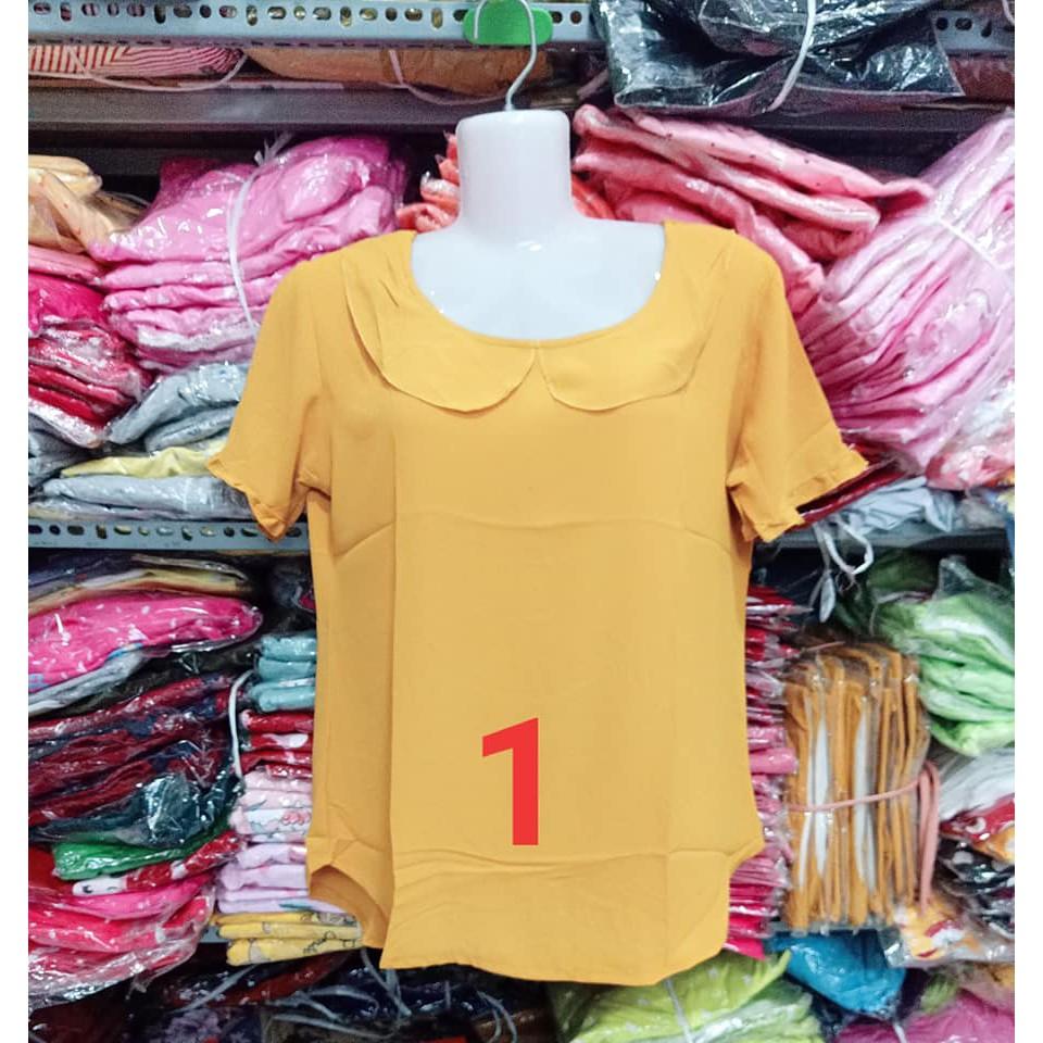 Áo voan cổ lá sen, hình thật Shop tự chụp