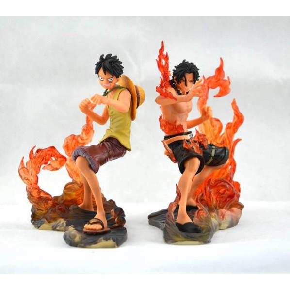 Mô Hình One Piece Thời khắc sinh tử Luffy Ace cạnh nhau 18cm