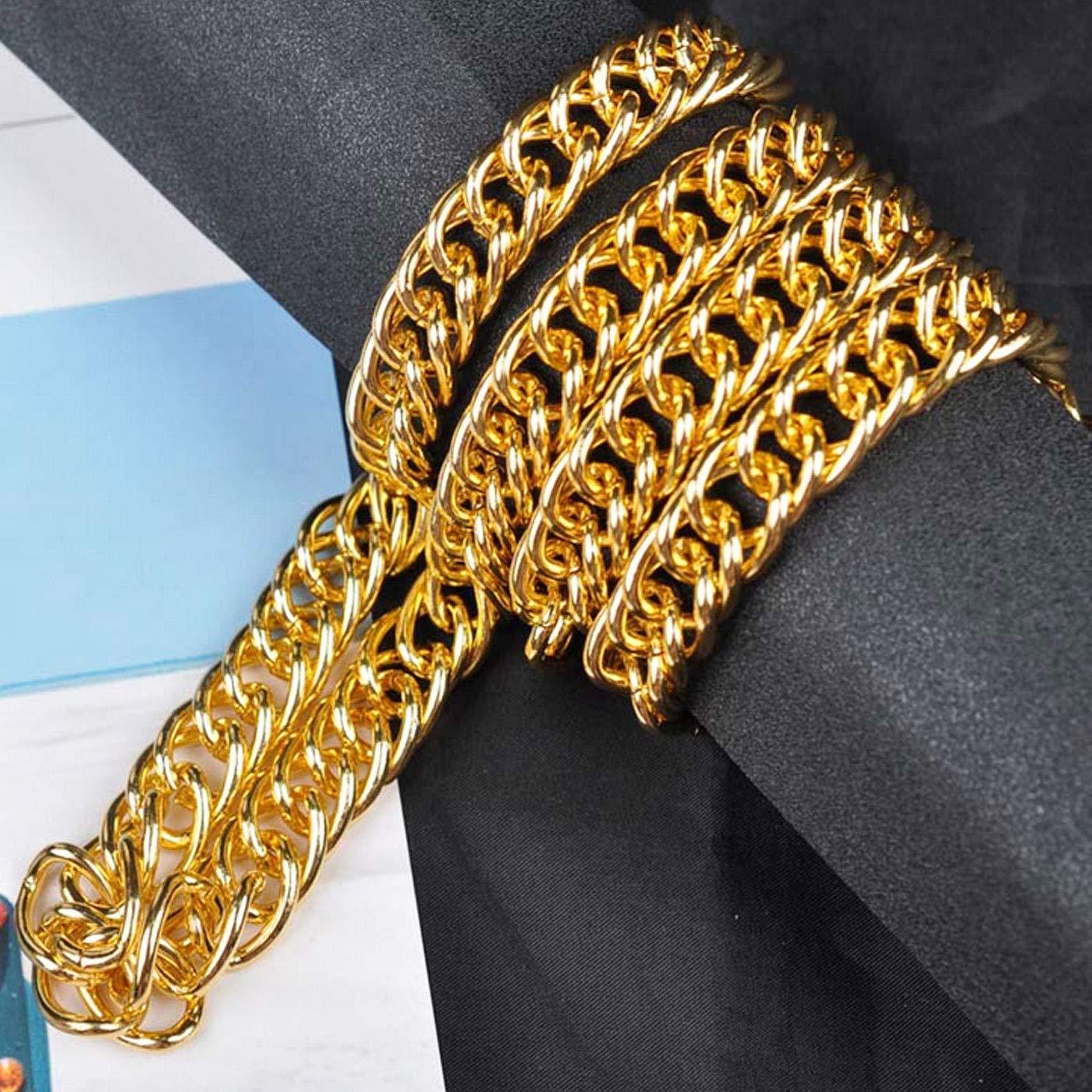 Vòng Cổ Chunky Nam, Dây Chuyền Vàng Giả Rapper Thập Niên 90 Hip Hop Vòng Cổ Vàng Giả