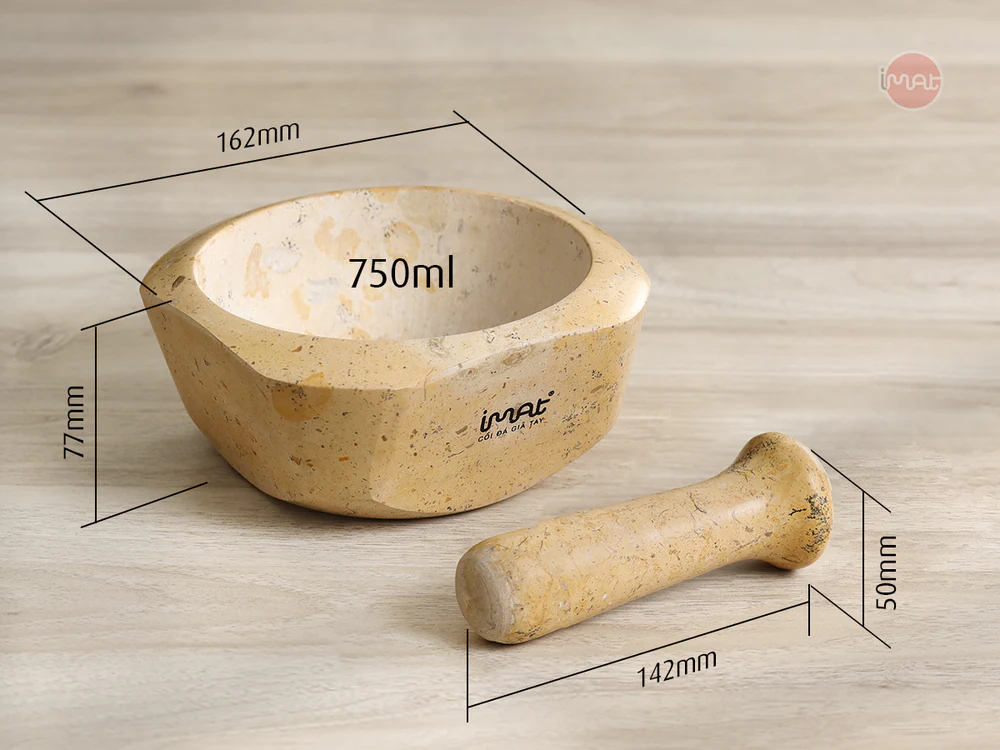 Cối và chày đá Cẩm thạch iMat