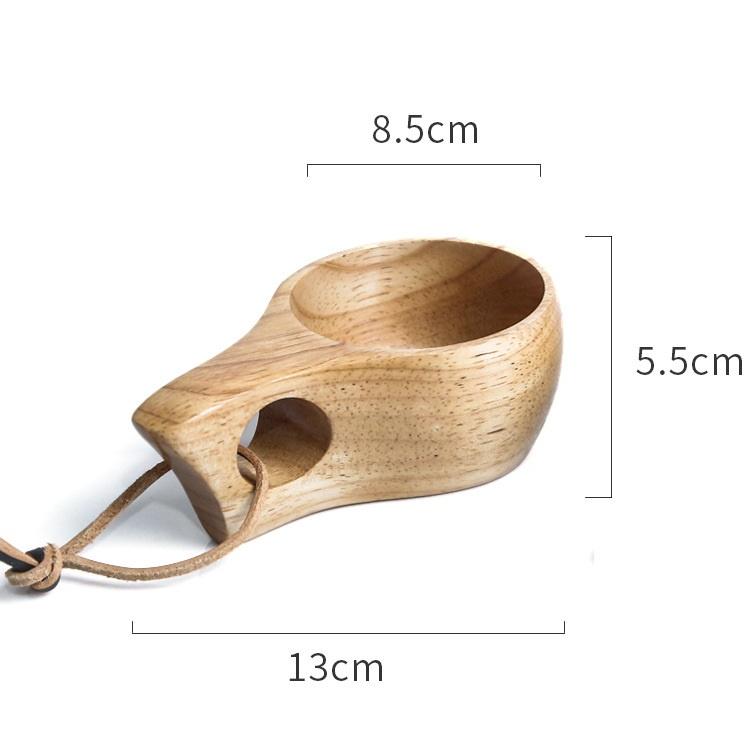 Cốc gỗ ly gỗ Kuksa phong cách Bắc Âu