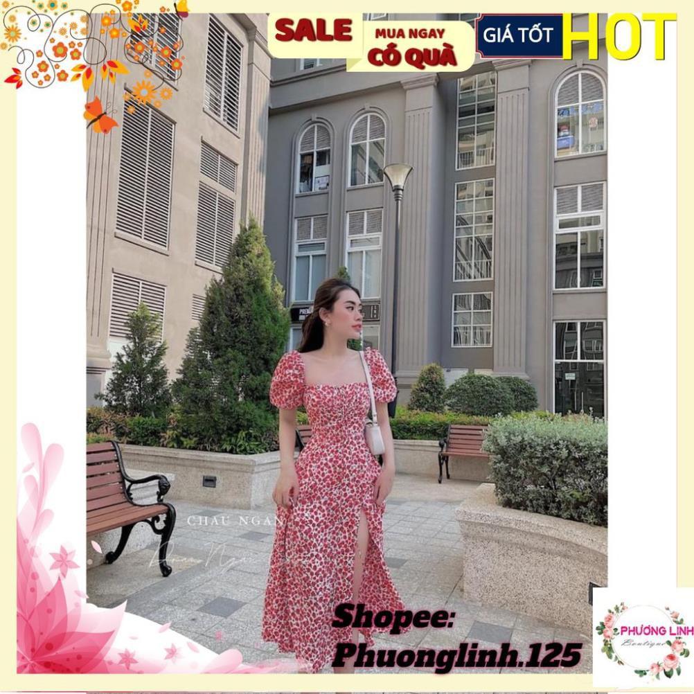 VÁY HOA NHÍ XẺ TÀ TAY BỒNG CHO NỮ ! *