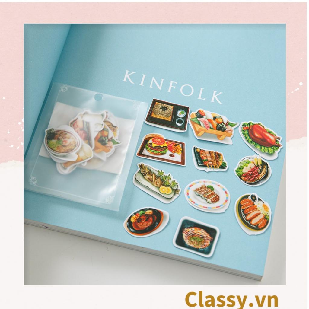 Sticker trang trí mix ngẫu nhiên, dán laptop, điện thoại, sổ, bình nước nhiều họa tiết hoạt hình Classy PK1559