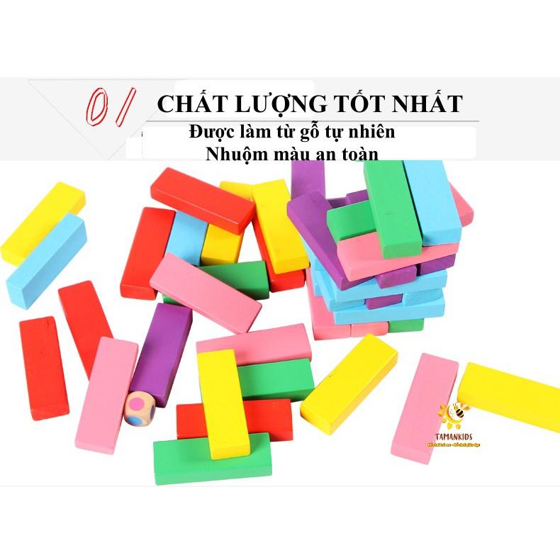 Đồ Chơi Gỗ Thông Minh Đồ Chơi Rút Gỗ Màu Loại To 48 Thanh Hàng Loại 1 Giúp Bé Rèn Luyện Sự Khéo Léo Và Tư Duy Tamankids