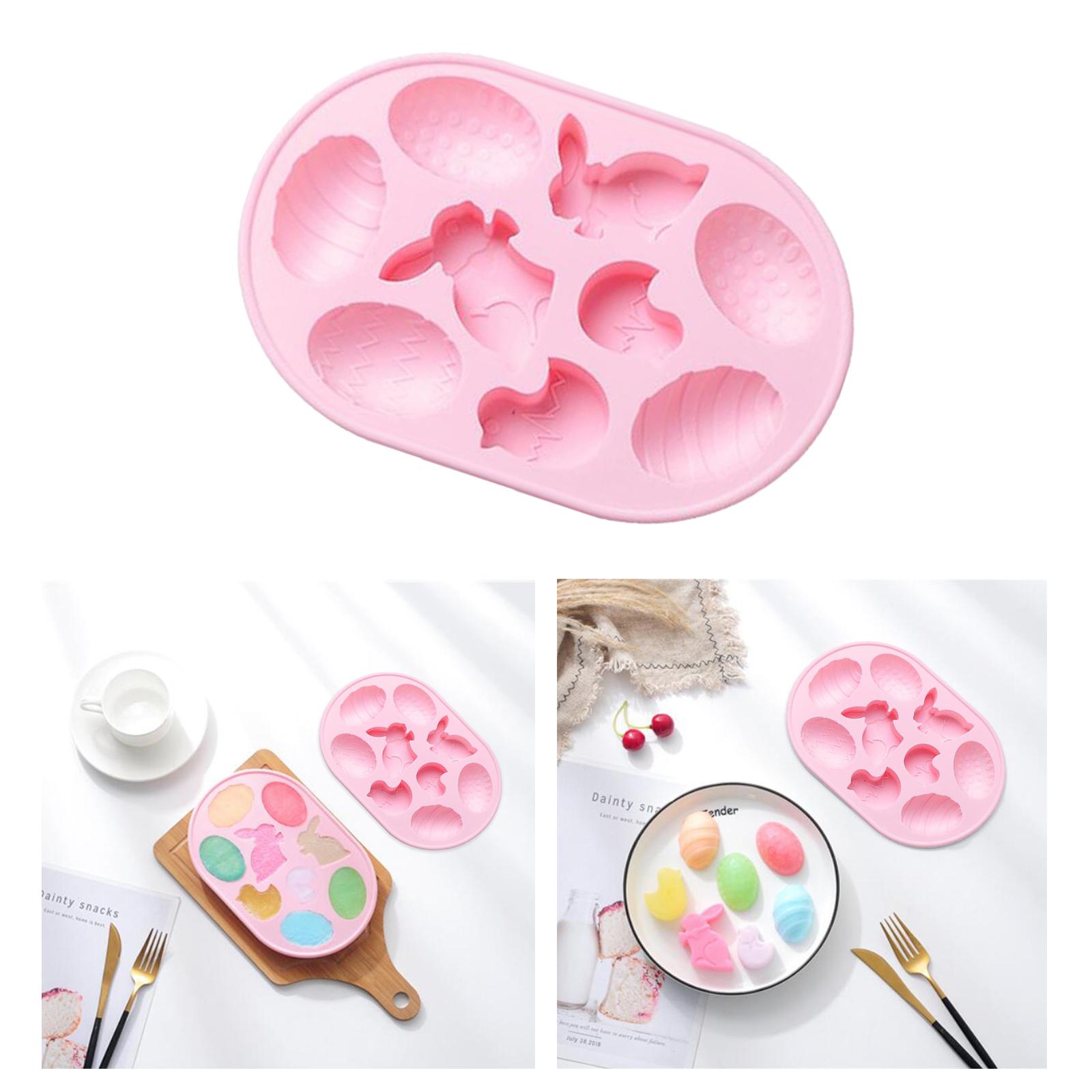 Silicone Chocolate Mold Candy Cookie Cake Baking Mould DIY Jelly Mold Pink