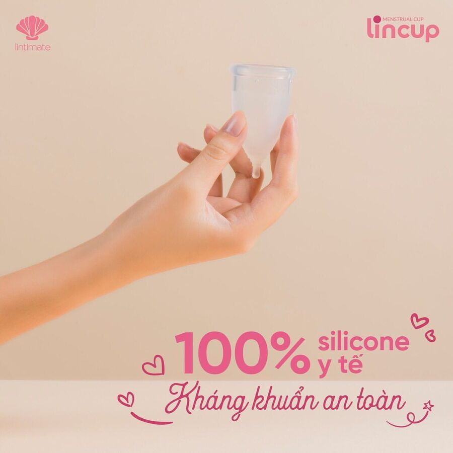 Bộ sản phẩm Cốc Nguyệt Sang Lincup Plus + tặng kèm gel bôi trơn đa năng Lincare Aqua Gel 