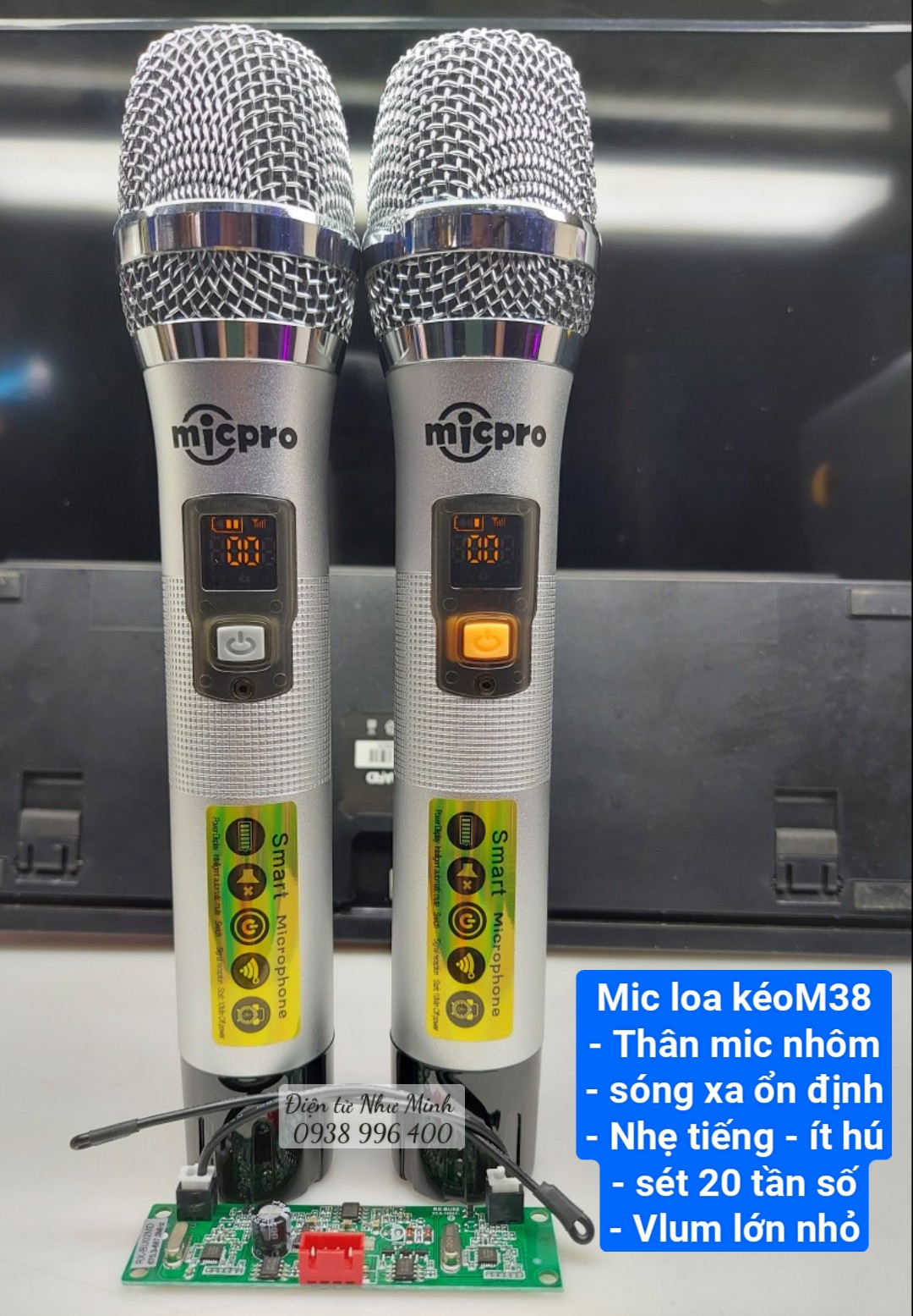 Mic Loa kéo cao cấp M38 full nhôm