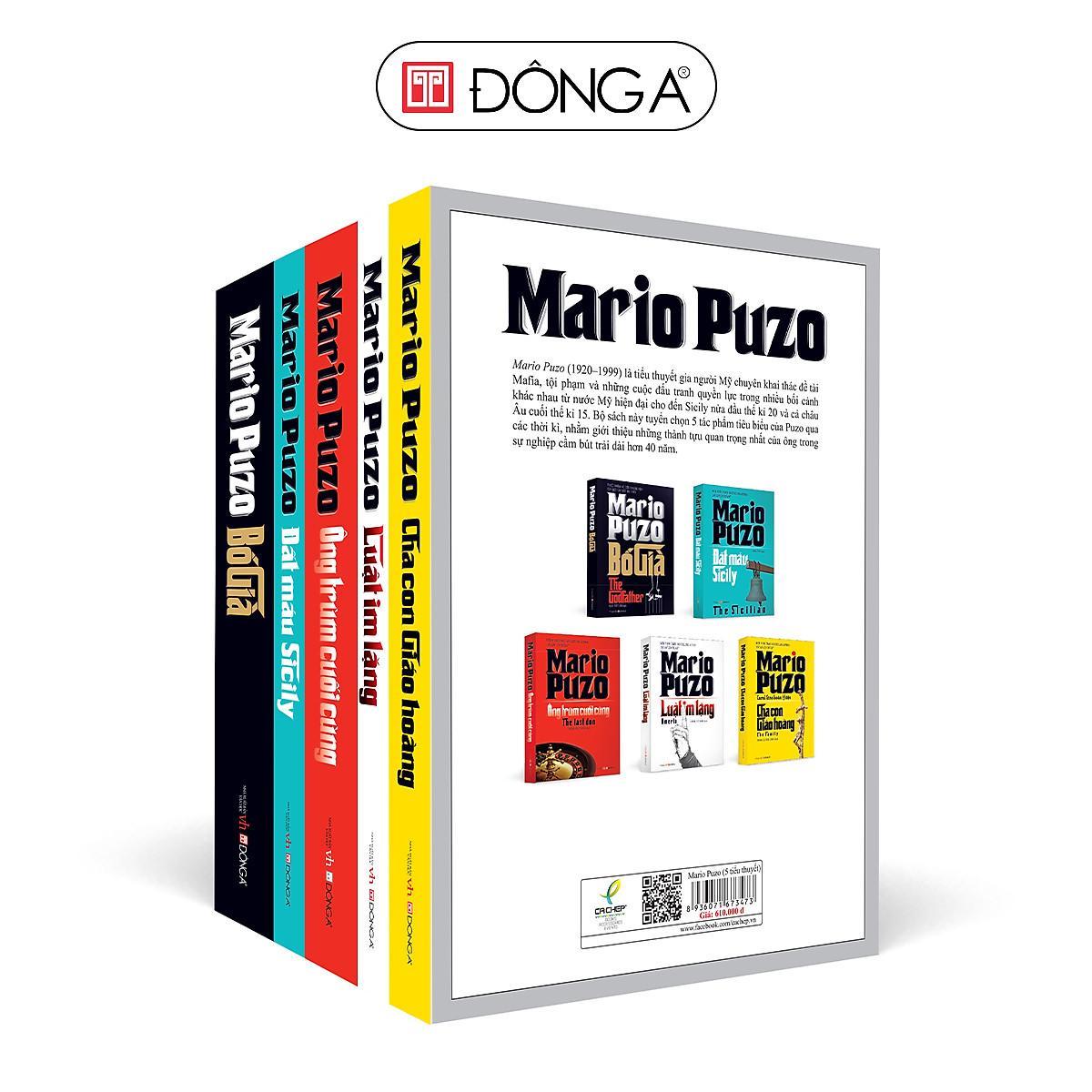 Sách - Boxset Tuyển Tập Mario Puzo - Trọn Bộ 5 Quyển - Đông A