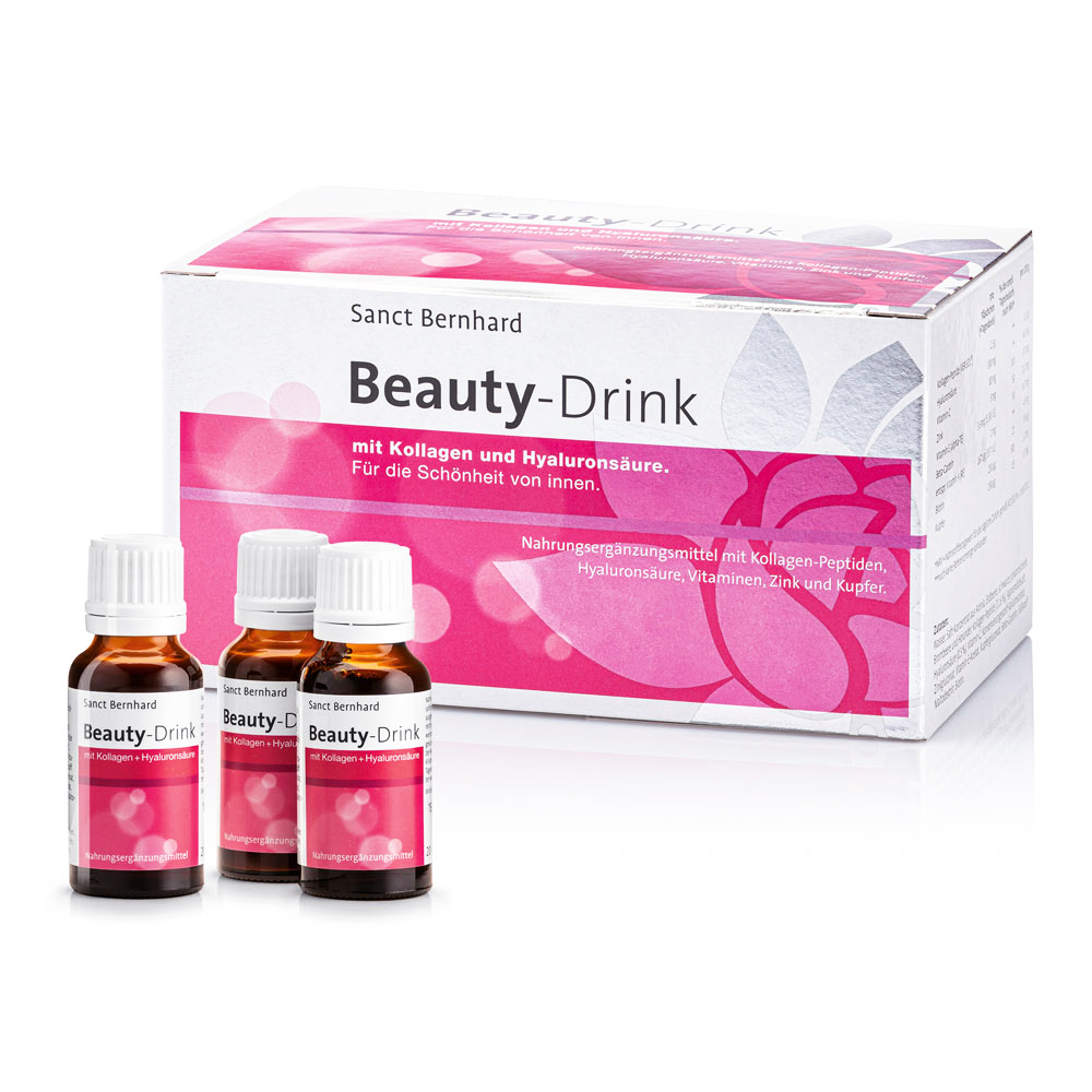 Nước uống đẹp da Collagen Beauty Drink - hộp 30 chai giúp bổ sung Collagen giúp cải thiện nếp nhăn và độ đàn hồi của da, giúp da sáng mịn, hỗ trợ chống lão hóa da