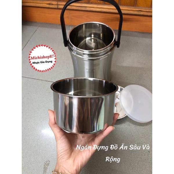 Camen Đựng Cơm Giữ Nhiệt Siêu Lâu, Cặp Lồng Inox 304 Chống Tràn thức ăn