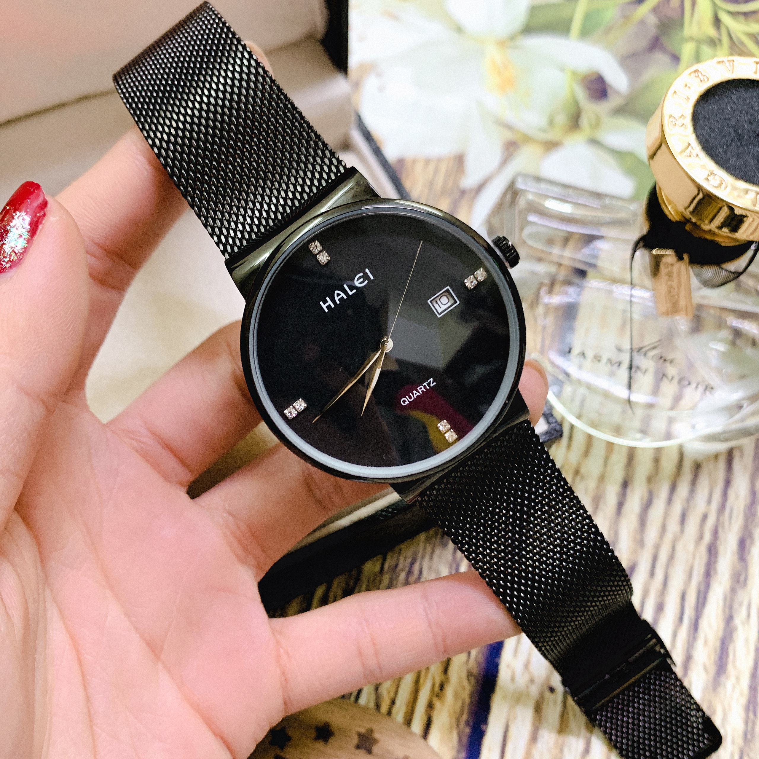 Đồng Hồ Nam HL8024 full đen