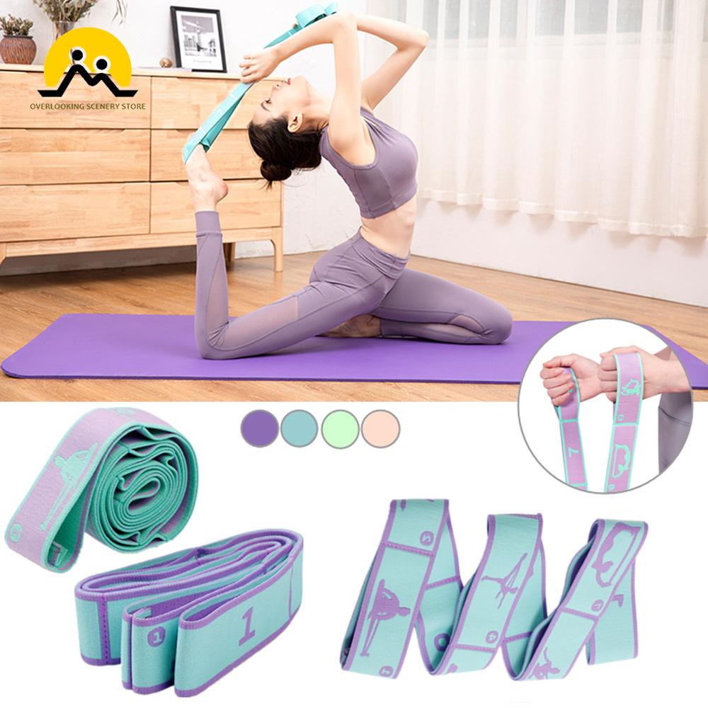 Nâng cấp phân đoạn Yoga Yoga Beltic Belt Trẻ em tập thể dục kéo dài dây thừng kéo dây Yoga Yoga Color: Blue