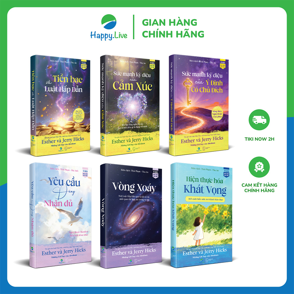 Bộ sách Luật Hấp Dẫn - Sức Mạnh Thay Đổi Cuộc Đời - Happy Live