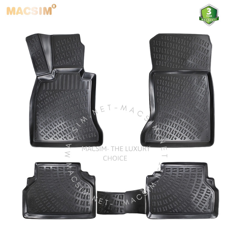 Thảm lót sàn ô tô nhựa TPU Silicon BMW 4 Series 2014+ (F36) Nhãn hiệu Macsim
